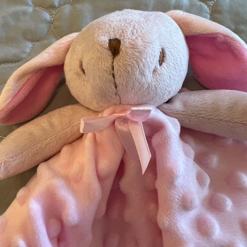 NWOT - Pink Bunny Lovey/Security Blanket - Picture 4 of 5